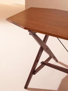 Franco Albini Franco Albini teak dining Table Model TL2 Cavalletto for Poggi Italy 1950s - 3473145