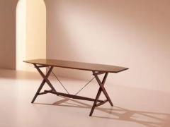 Franco Albini Franco Albini teak dining Table Model TL2 Cavalletto for Poggi Italy 1950s - 3473146