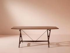 Franco Albini Franco Albini teak dining Table Model TL2 Cavalletto for Poggi Italy 1950s - 3473154