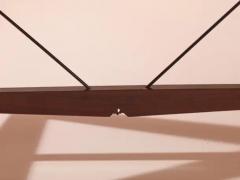 Franco Albini Franco Albini teak dining Table Model TL2 Cavalletto for Poggi Italy 1950s - 3473257