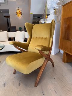 Franco Albini Italian wingback armchair by Franco Albini - 4095128