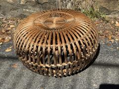 Franco Albini MID CENTURY FRANCO ALBINI RATTAN OTTOMAN - 4335931