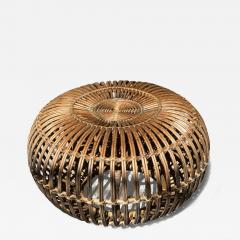 Franco Albini MID CENTURY FRANCO ALBINI RATTAN OTTOMAN - 4344726