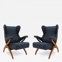 Franco Albini Mid Century Modern Fiorenza Italian Armchairs Designed By Franco Albini 1950 - 4221998