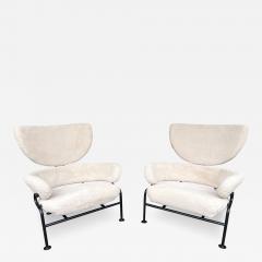 Franco Albini Pair of Armchairs PL19 by Franco Albini for Poggi Italy 1960s - 2775434