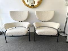 Franco Albini Pair of Armchairs PL19 by Franco Albini for Poggi Italy 1960s - 3132478