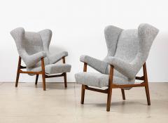 Franco Albini Pair of Fiorenza Lounge Chairs by Franco Albini for Arflex - 3432076