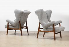Franco Albini Pair of Fiorenza Lounge Chairs by Franco Albini for Arflex - 3432078