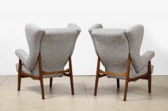 Franco Albini Pair of Fiorenza Lounge Chairs by Franco Albini for Arflex - 3432080