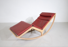 Franco Albini Red Rocking Chair Canapo by Franco Albini for Cassina Italy - 3353019