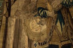 Franco Belgian 17th Century Tapestry of Military Figures - 4520277