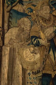 Franco Belgian 17th Century Tapestry of Military Figures - 4520286