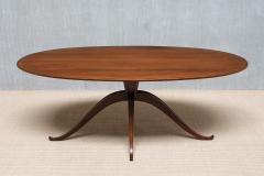 Franco Buzzi Exceptional Franco Buzzi Attributed Oval Dining Table in Walnut Italy 1940s - 4279922