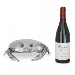 Franco Lapini Italian silver plated crab form caviar dish attributed to Franco Lapini - 3446624