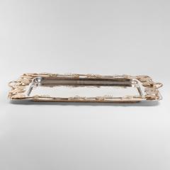 Franco Lapini Silvered metal tray - 4202206