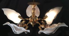 Franco Luce Italian Murano Glass Chandelier by Franco Luce circa 1970 - 695163