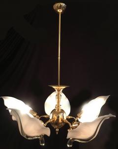 Franco Luce Italian Murano Glass Chandelier by Franco Luce circa 1970 - 695166