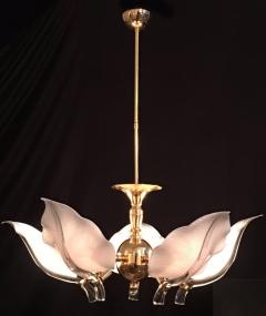 Franco Luce Italian Murano Glass Chandelier by Franco Luce circa 1970 - 695167