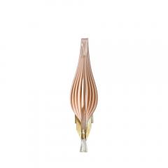 Franco Luce Mid Century Modernist Hand Blown Murano Glass Leaf Sconces by Franco Luce - 3553756