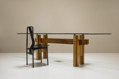 Franco Poli Franco Poli Dining Table Cangrande in Walnut for Bernini Italy 1970s - 3663307