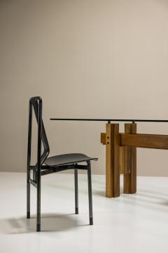 Franco Poli Franco Poli Dining Table Cangrande in Walnut for Bernini Italy 1970s - 3663311