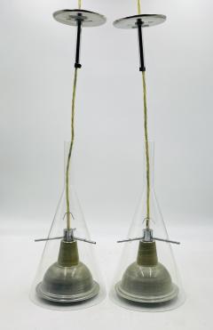 Franco Raggi Pair of Flute 3 Pendant Lamps by Franco Raggi for Fontana Arte Italy 2004 - 4202583
