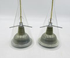 Franco Raggi Pair of Flute 3 Pendant Lamps by Franco Raggi for Fontana Arte Italy 2004 - 4202585