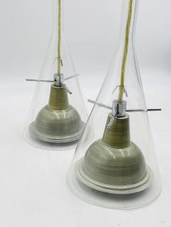 Franco Raggi Pair of Flute 3 Pendant Lamps by Franco Raggi for Fontana Arte Italy 2004 - 4202587