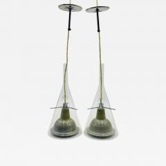 Franco Raggi Pair of Flute 3 Pendant Lamps by Franco Raggi for Fontana Arte Italy 2004 - 4203730