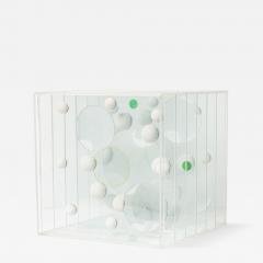 Franco Scuderi Franco Scuderi Italian Mid Century Lucite Cube Art Piece 1970s - 4247456