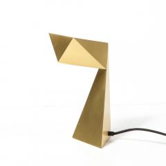 Francois Champsaur Brushed Brass Faceted Origami Lamp by Francois Champsaur for Holly Hunt - 1950121