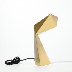 Francois Champsaur Brushed Brass Faceted Origami Lamp by Francois Champsaur for Holly Hunt - 1950124