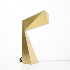 Francois Champsaur Brushed Brass Faceted Origami Lamp by Francois Champsaur for Holly Hunt - 1950130