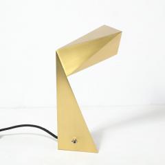 Francois Champsaur Brushed Brass Faceted Origami Lamp by Francois Champsaur for Holly Hunt - 1950132