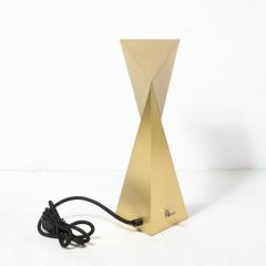 Francois Champsaur Brushed Brass Faceted Origami Lamp by Francois Champsaur for Holly Hunt - 1950137