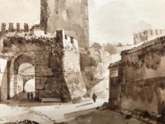 Francois Marius Granet View of Porta San Paolo Rome  - 1051795