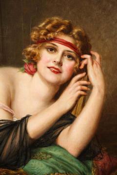 Francois Martin Kavel Portrait of an Elegant Woman Painting - 2137406