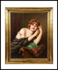 Francois Martin Kavel Portrait of an Elegant Woman Painting - 3880612