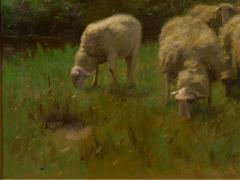 Francois Pieter Ter Meulen Shepherd w Sheep Barbizon Painting by Francois Ter Meulen Dutch 1843 1927  - 1028603
