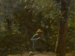 Francois Pieter Ter Meulen Shepherd w Sheep Barbizon Painting by Francois Ter Meulen Dutch 1843 1927  - 1028606