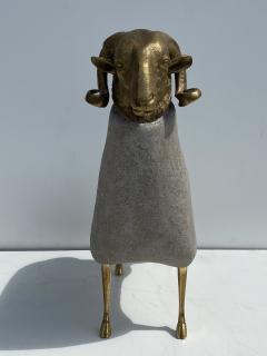 Francois Xavier Lalanne Brass Sheep Ram Sculpture - 2525148