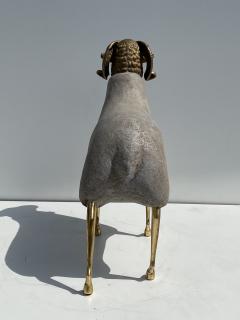 Francois Xavier Lalanne Brass Sheep Ram Sculpture - 2525152