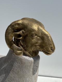 Francois Xavier Lalanne Brass Sheep Ram Sculpture - 2525153