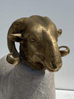 Francois Xavier Lalanne Brass Sheep Ram Sculpture - 2525154
