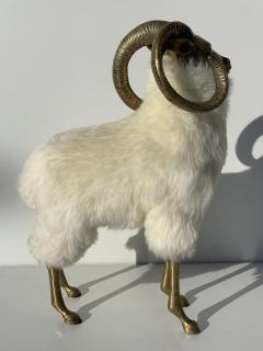 Francois Xavier Lalanne Brass Sheep or Ram Sculpture in Icelandic Fur - 896931