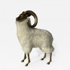 Francois Xavier Lalanne Brass Sheep or Ram Sculpture in Icelandic Fur - 897840