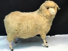 Francois Xavier Lalanne CHARISMATIC NATURAL WOOL LIFE SIZE SHEEP STATUE OTTOMAN - 879115