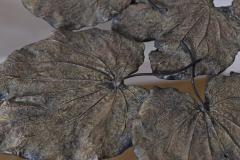 Francois Xavier Lalanne Pair of Leaf Bronze Side Tables - 2090785