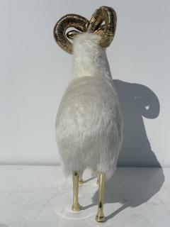 Francois Xavier Lalanne Polished Brass Ram or Sheep Sculpture - 945635