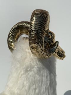 Francois Xavier Lalanne Polished Brass Ram or Sheep Sculpture - 945641